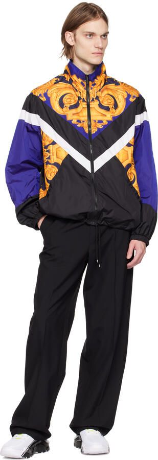 Versace Jeans Couture Black & White Speedtrack Sneakers - Picture 4