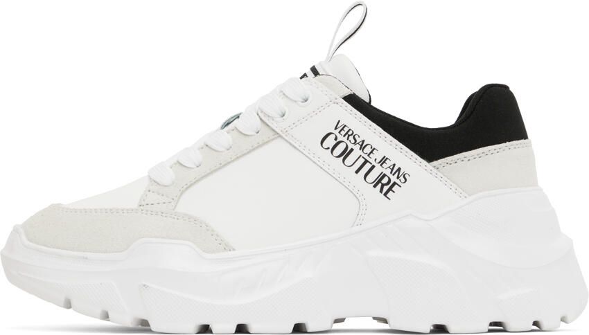 Versace Jeans Couture White Speedtrack Sneakers - Picture 3