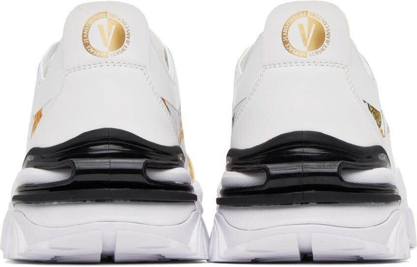 Versace Jeans Couture White Trail Trek Sneakers