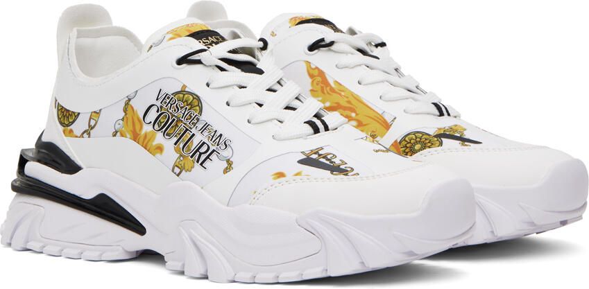 Versace Jeans Couture White Trail Trek Sneakers - Picture 2