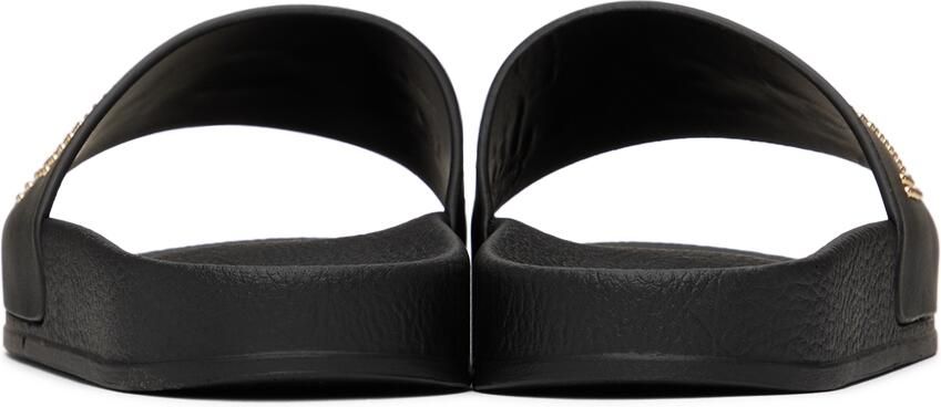 Versace Kids Black Studded Sandals