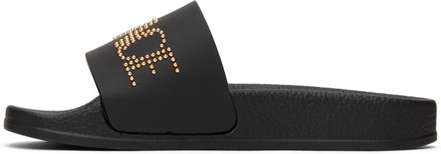 Versace Kids Black Studded Sandals - Picture 3