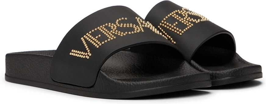 Versace Kids Black Studded Sandals - Picture 2