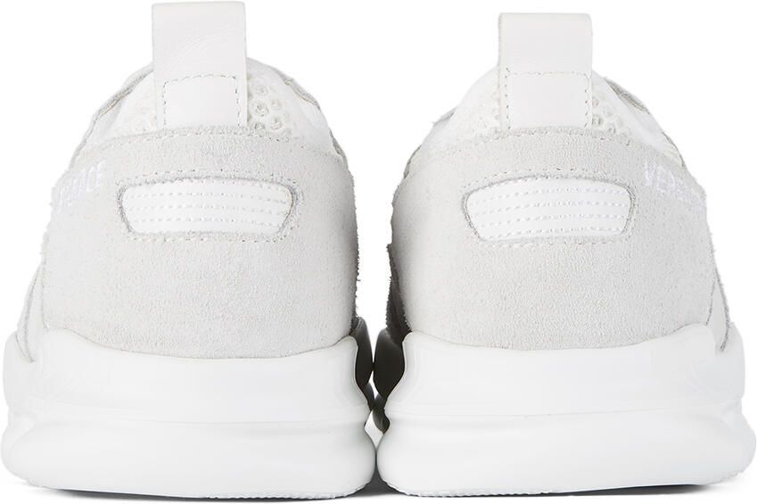 Versace Kids White & Grey Chain Reaction 2 Sneakers