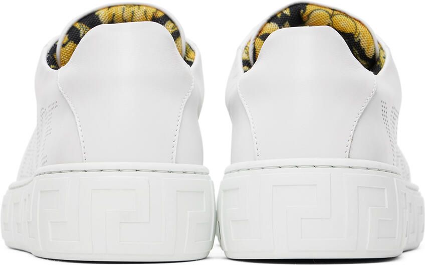 Versace Kids White 'La Greca' Sneakers - Picture 5