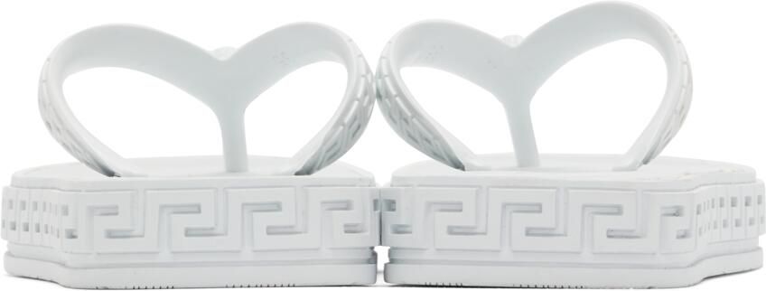 Versace Off-White Greca Sandals