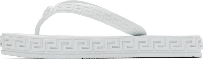 Versace Off-White Greca Sandals - Picture 3