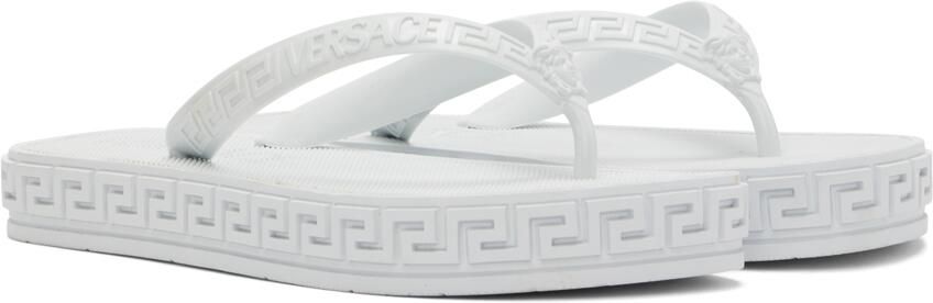 Versace Off-White Greca Sandals - Picture 2