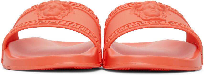 Versace Orange Palazzo Slides - Picture 3