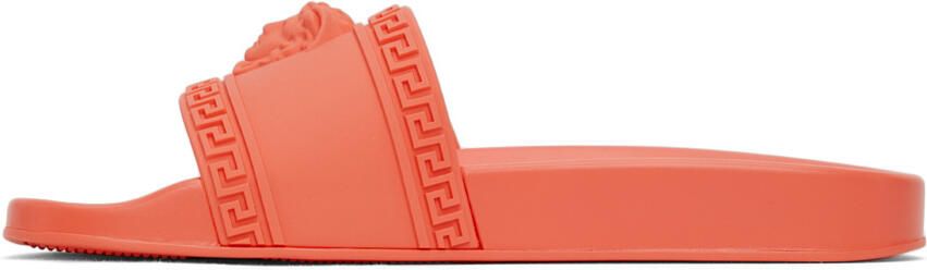 Versace Orange Palazzo Slides - Picture 4