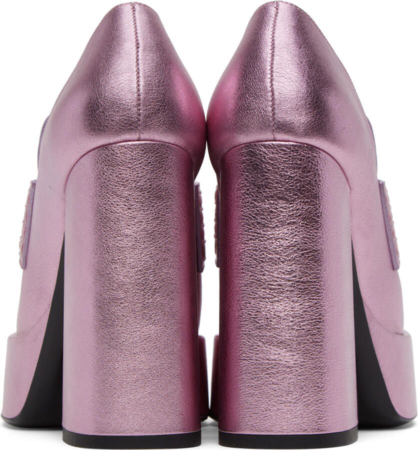 Versace Pink '95 Medusa Platform Pumps