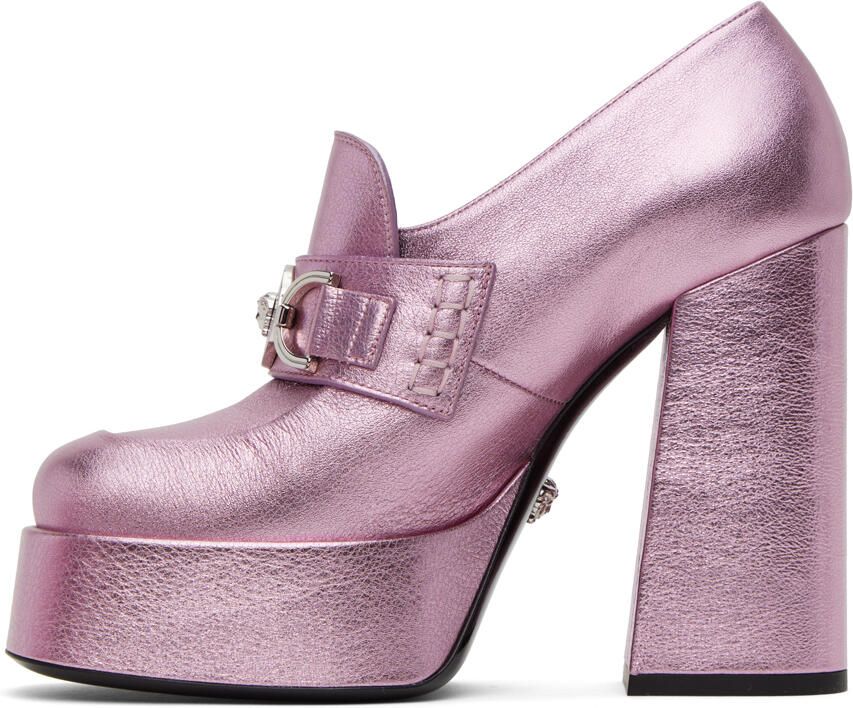 Versace Pink '95 Medusa Platform Pumps - Picture 3
