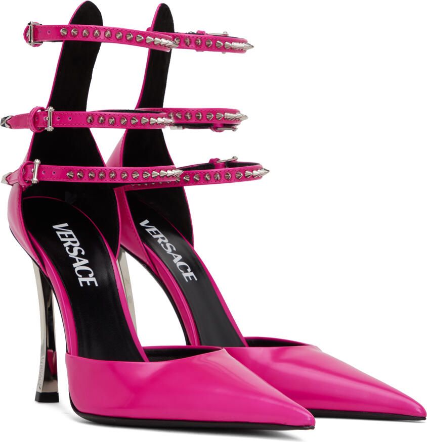 Versace Pink Decollete Heels