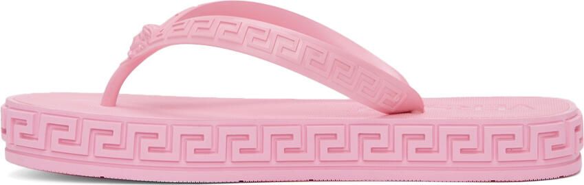 Versace Pink Greca Sandals - Picture 4