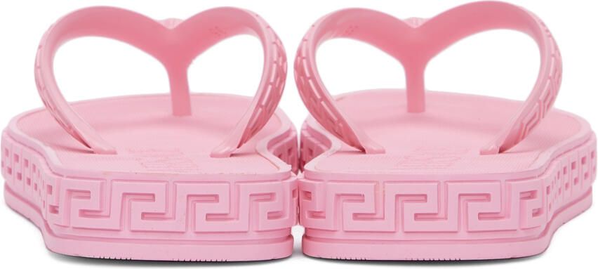 Versace Pink Greca Sandals - Picture 2