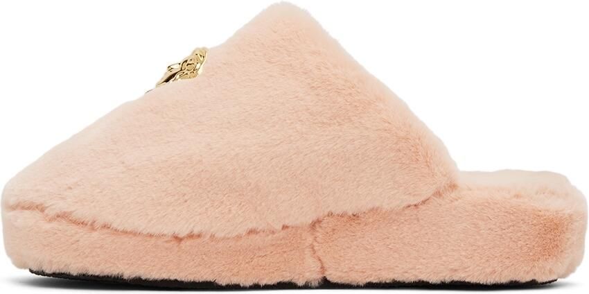 Versace Pink 'La Medusa' Slippers - Picture 3