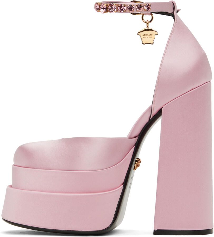 Versace Pink Medusa Aevitas Heels - Picture 3