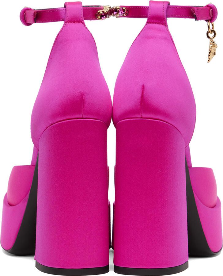 Versace Pink Medusa Aevitas Platform Heels - Picture 3