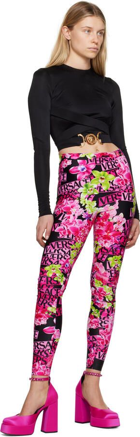 Versace Pink Medusa Aevitas Platform Heels - Picture 4