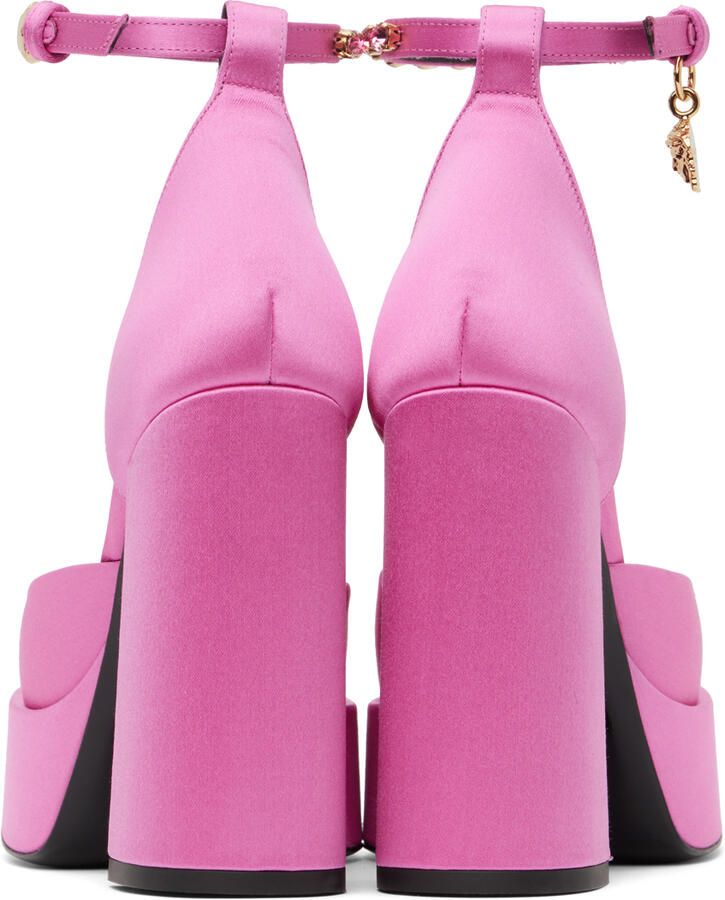 Versace Pink Medusa Aevitas Platform Heels - Picture 3