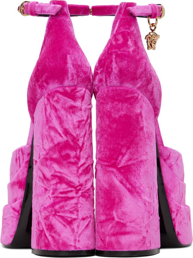 Versace Pink Medusa Aevitas Platform Pumps - Picture 3