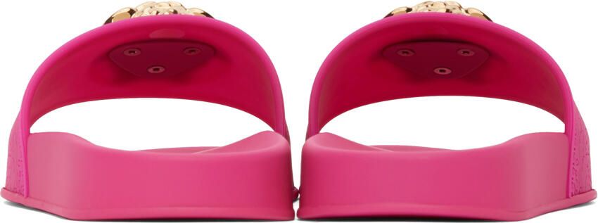 Versace Pink Medusa Slides