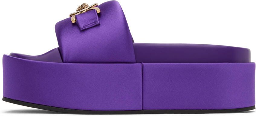 Versace Purple Medusa '95 Platform Sandals - Picture 3