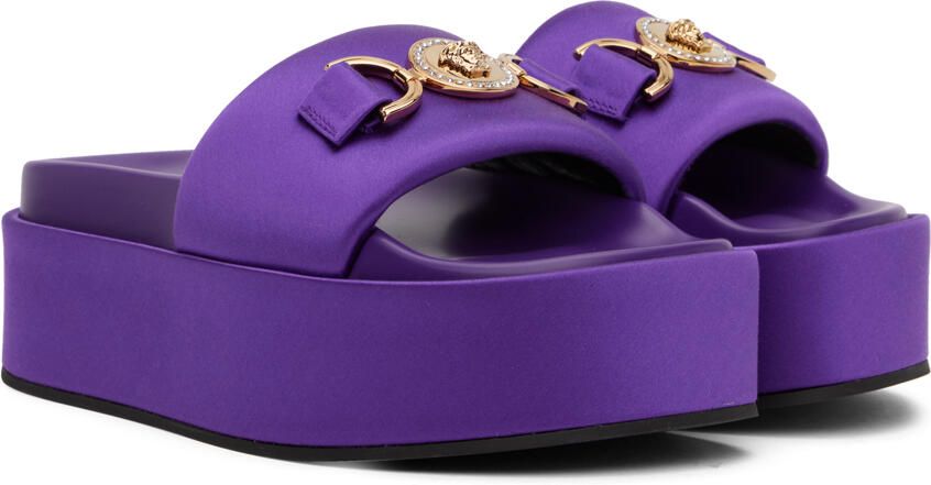 Versace Purple Medusa '95 Platform Sandals - Picture 2