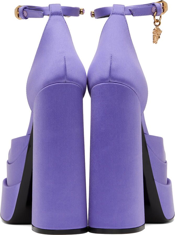 Versace Purple Medusa Aevitas Heels - Picture 5