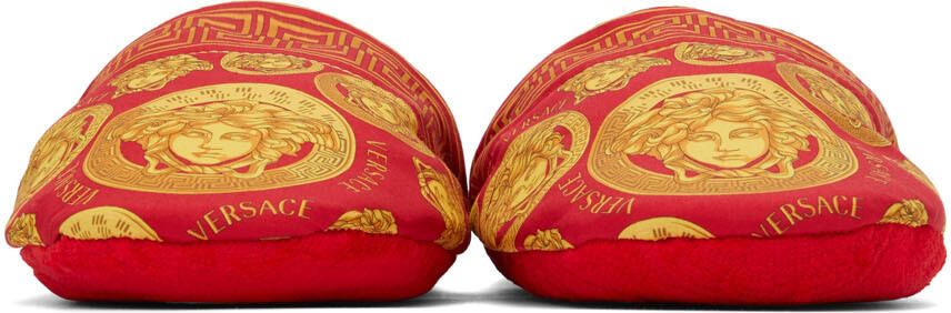 Versace Red Medusa Amplified Slippers - Picture 3