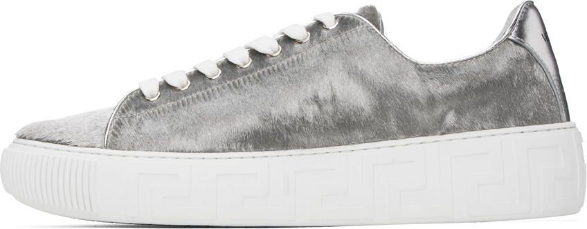 Versace Silver Greca Sneakers - Picture 3