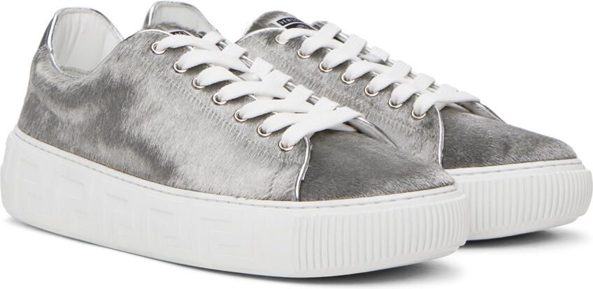Versace Silver Greca Sneakers - Picture 2