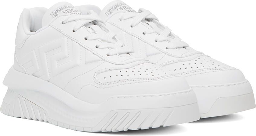 Versace White Greca Odissea Sneakers - Picture 2