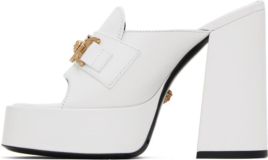 Versace White Medusa '95 Heeled Sandals - Picture 3
