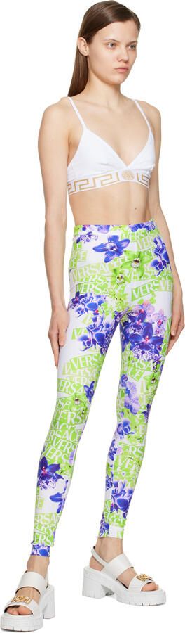 Versace White Medusa Biggie Heeled Sandals - Picture 4