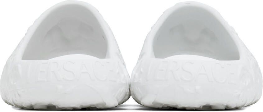 Versace White Medusa Dimension Slides