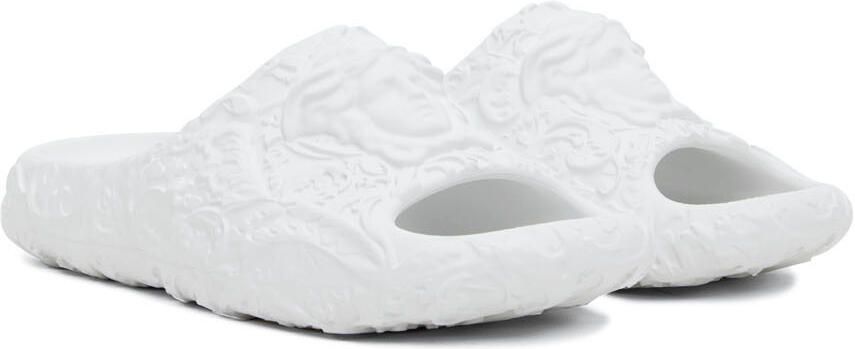 Versace White Medusa Dimension Slides - Picture 2