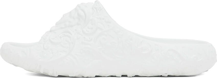 Versace White Medusa Dimension Slides - Picture 3