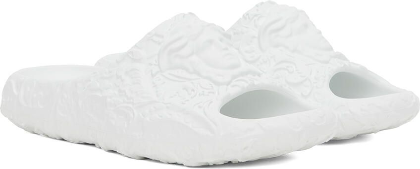 Versace White Medusa Dimension Slides - Picture 2
