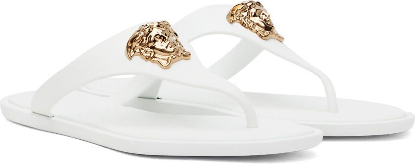 Versace White Medusa Sandals - Picture 3