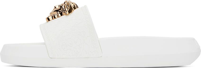 Versace White Palazzo Slides - Picture 3