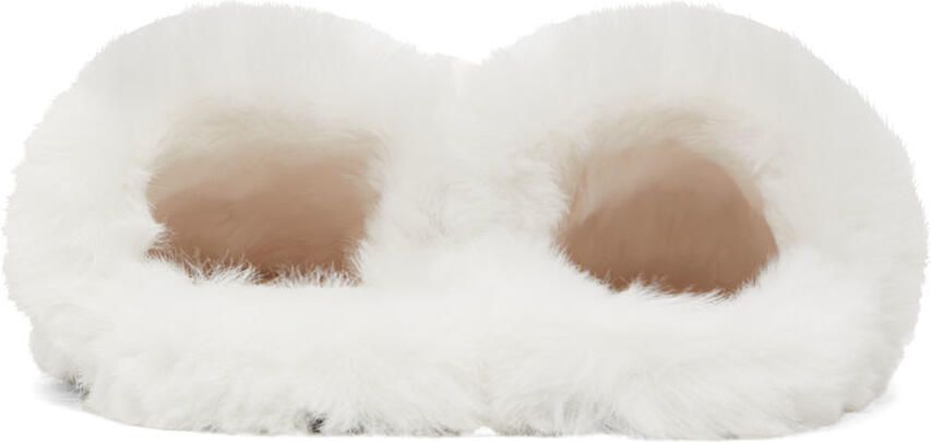 Versace White Palazzo Slippers