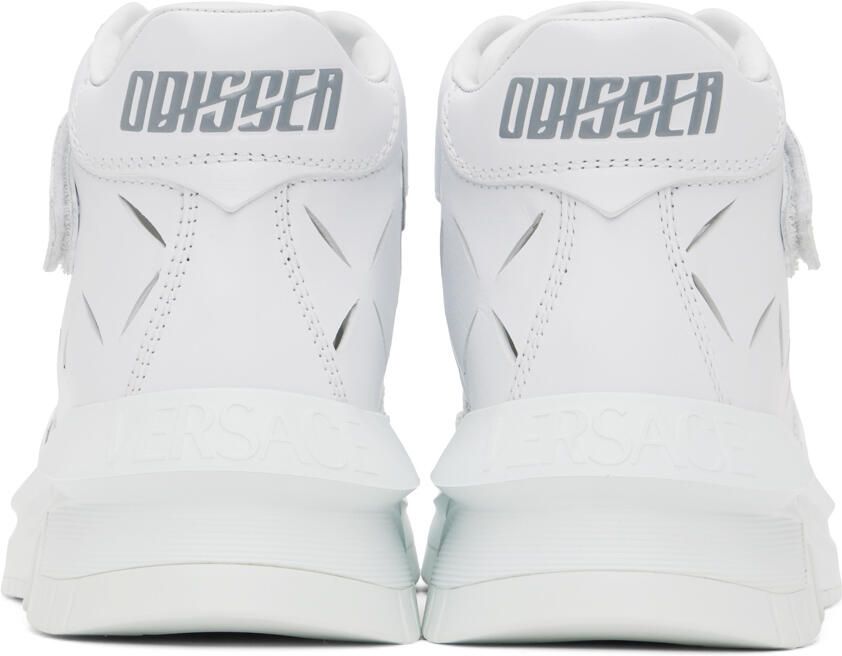 Versace White Slashed Odissea Sneakers