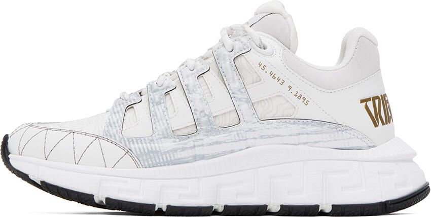 Versace White Trigreca Sneakers - Picture 3