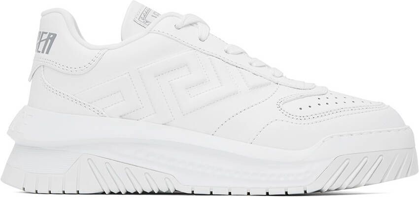 Versace White Greca Odissea Sneakers - Picture 5