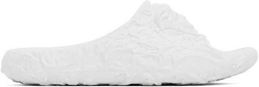 Versace White Medusa Dimension Slides - Picture 5