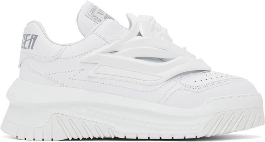 Versace White Odissea Sneakers - Picture 4