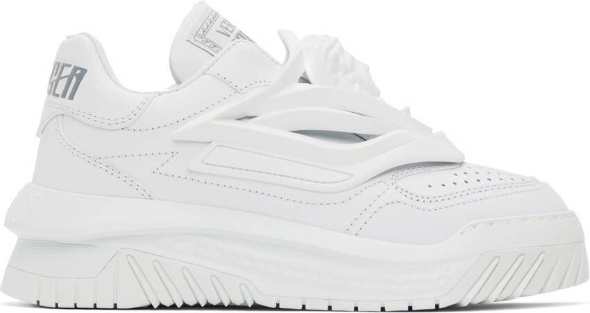 Versace White Odissea Sneakers - Picture 5