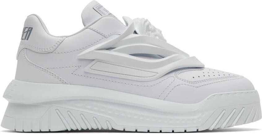 Versace White Odissea Sneakers - Picture 5