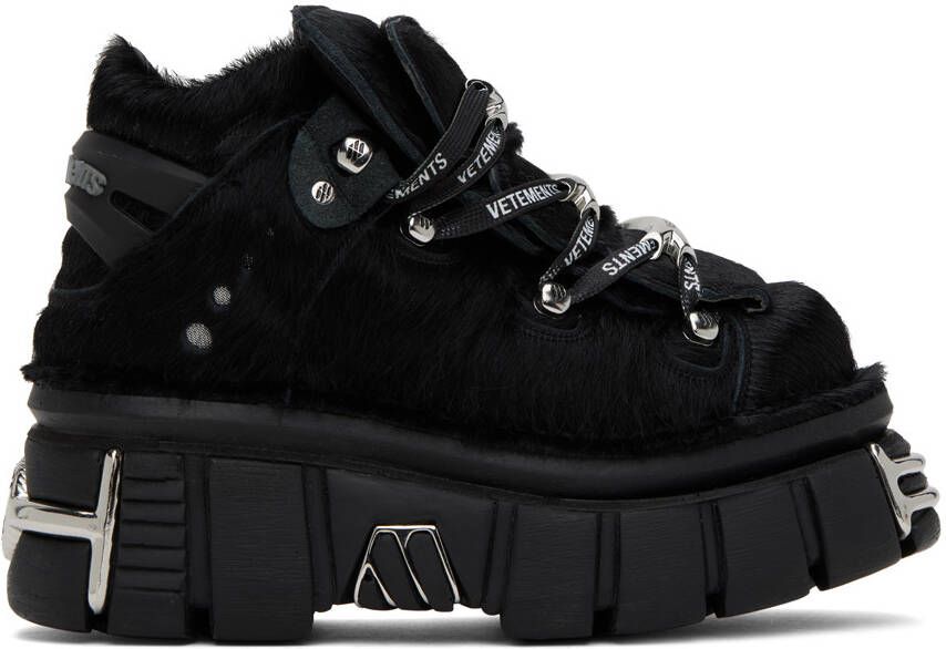 VETEMENTS Black New Rock Edition Platform Sneakers - Picture 5
